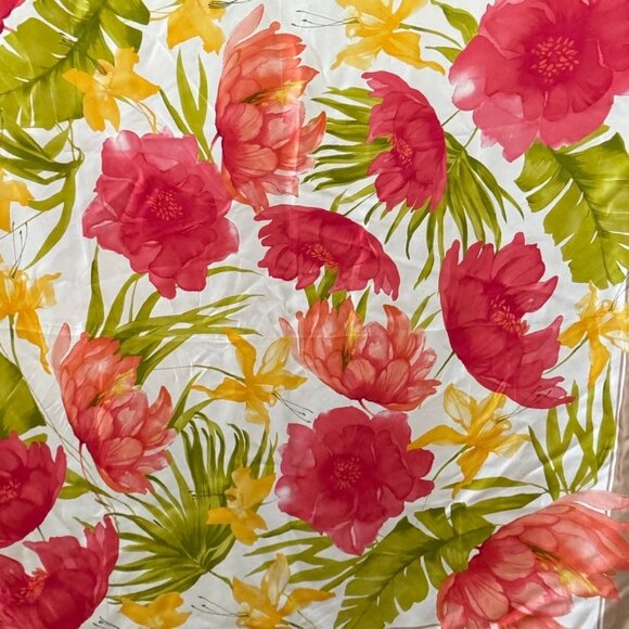 Vintage Oscar De La Renta Floral Bohemian 100% Silk Scarf Wrap - Picture 6 of 6